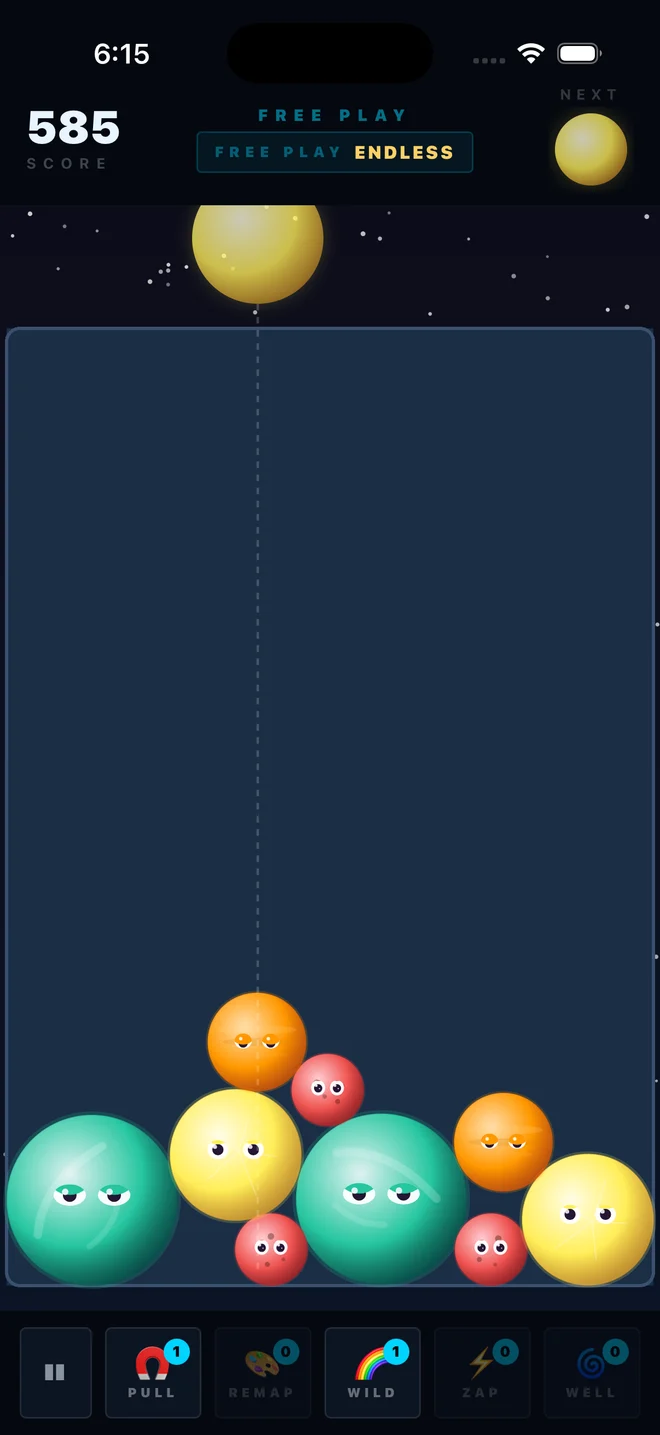 Nebbles gameplay on iPhone